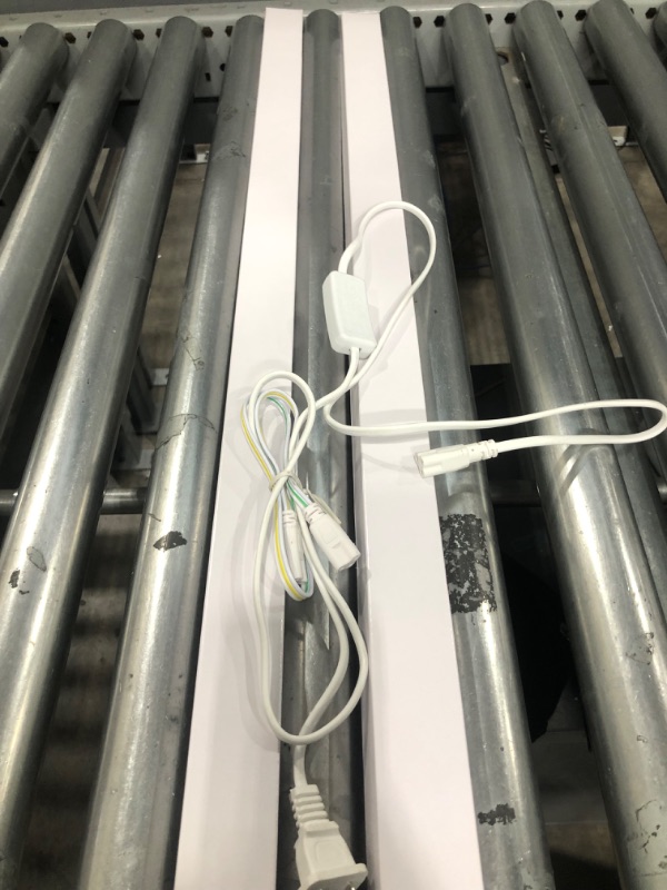 Photo 1 of 2 Pack LED Shop Light 4FT, T5 Integrated Single Fixture, 22W, 2200lm, 6500K Super Bright White, Linkable Shop Light, Utility Shop Lights, Corded Electric with Built-in ON/Off Switch 22W-2 6500k