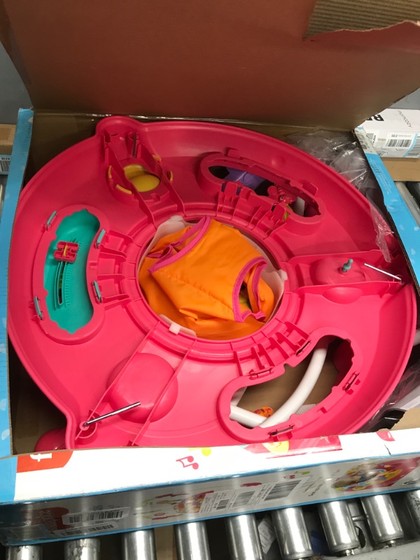 Photo 2 of Fisher-Price Jumperoo Baby Bouncer and Activity Center with Spinning Seat plus Lights Music Sounds and Baby Toys, Pink Petals