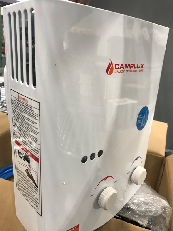 Photo 2 of ***PARTS ONLY READ NOTES***Camplux 5L 1.32 GPM Outdoor Portable Propane Gas Tankless Water Heater With 1.2 GPM Water Pump White