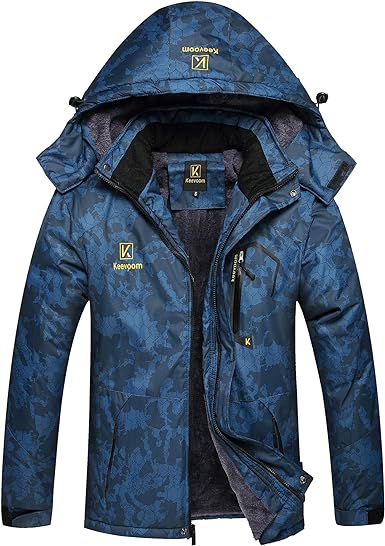 Photo 1 of ***XL*** Keevoom Men's Waterproof Ski Jacket Winter Warm Snow Coat Windproof Mountain Raincoat Snowboarding Hooded Jackets for Mens
