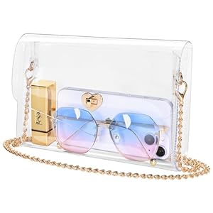 Photo 1 of Clear Purse Stadium Bag: Small Crossbody Stadium Approved Concert Bags for Women
