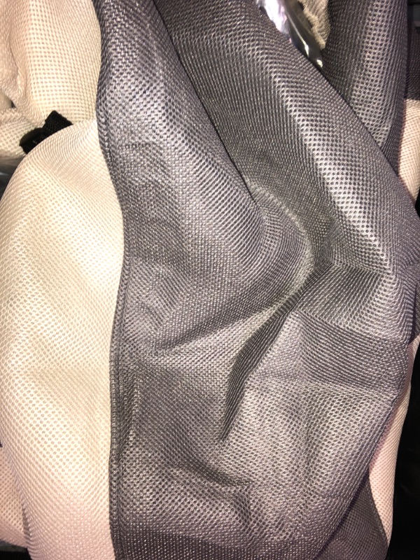 Photo 2 of 10L0L Golf Cart Seat Cover Washable Mesh Bench Seat Cover Fits EZGO TXT RXV Club Car DS (Gray+Beige)