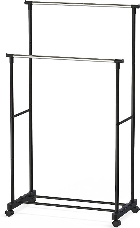Photo 1 of ************UNKOWN IF COMPLETE**********
Simple Houseware Double Rod Portable Clothing Hanging Garment Rack
