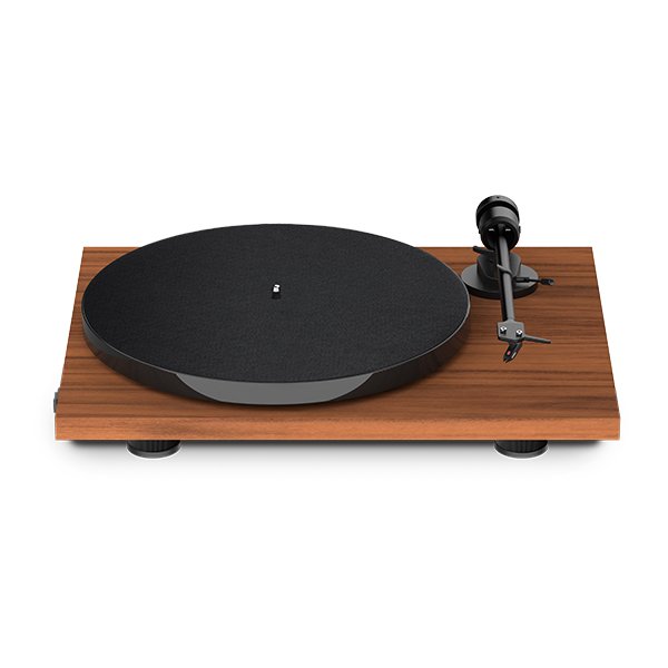 Photo 1 of Pro-Ject E1 OM5e Walnut Manual belt-drive turntable with pre-mounted cartridge (Walnut)
