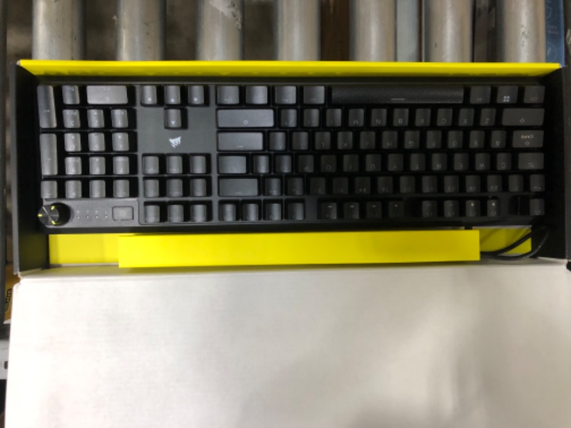 Photo 2 of CORSAIR K70 CORE RGB Mechanical Gaming Keyboard with Palmrest - Pre-lubricated Corsair MLX Red Linear Keyswitches - Sound Dampening - Media Control Dial - iCUE Compatible - QWERTY NA Layout - Black