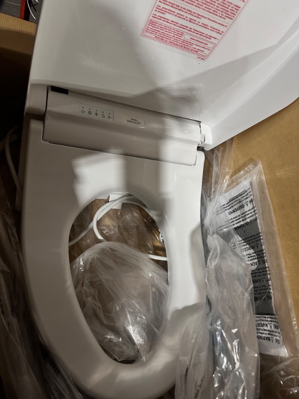 Photo 1 of **READ NOTES BELOW**TOTO SW3084#01 WASHLET C5 Electronic Bidet Toilet Seat with PREMIST and EWATER+ Wand Cleaning, Elongated, Cotton White C5 Elongated Cotton White Toilet Seat