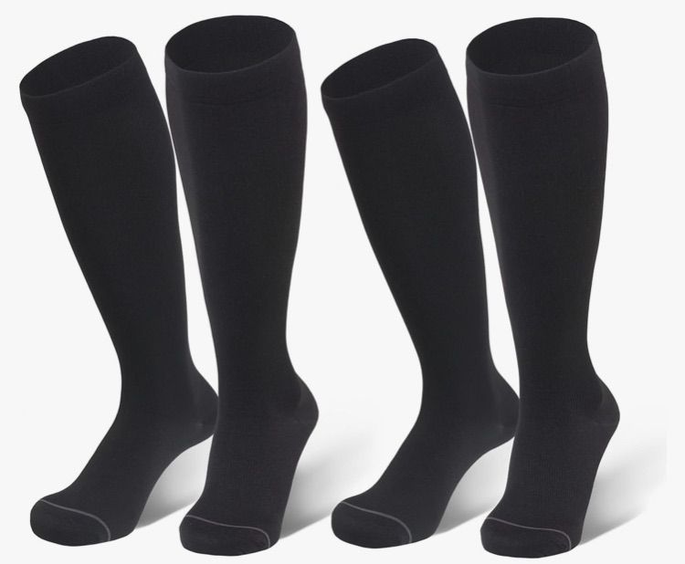 Photo 1 of JDQ Compression Socks for Women & Men (2 Pairs) 20-30mmHg Circulation Support Socks for Athletic Running