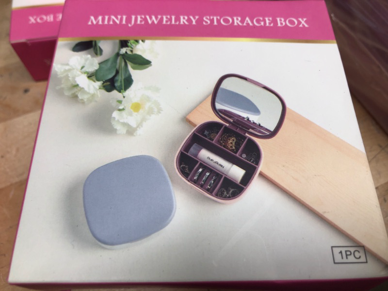 Photo 1 of  SMALL TRAVEL JEWELRY BOX WITH MIRROR