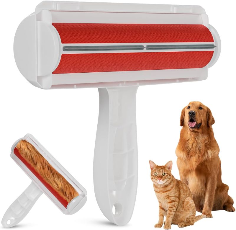 Photo 1 of  Pet Hair Remover and Reusable Lint Roller - Cat and Dog Hair Remover for Furniture, Couch, Carpet, Clothing and Bedding - Portable, Multi-Surface Fur Removal Tool
