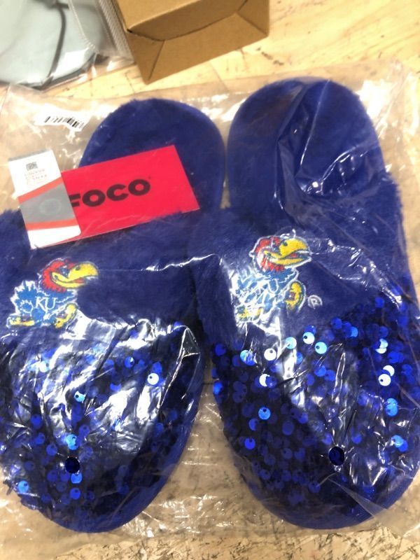 Photo 1 of FOCO Women's NCAA College Team Logo Ladies Sequin Fashion Slippers 9-1911 Team Color