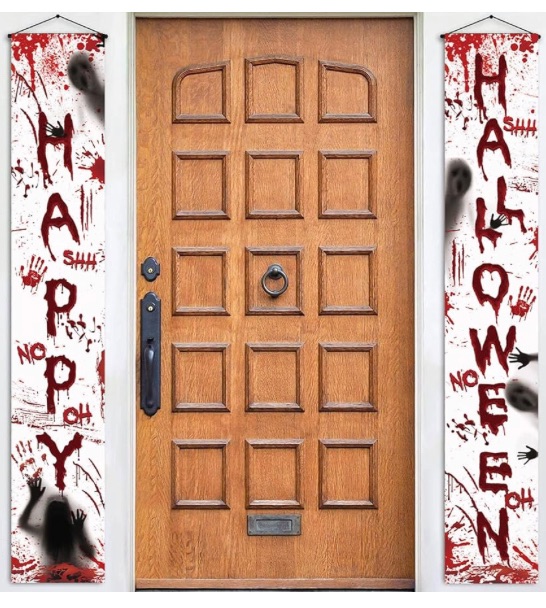 Photo 1 of HALLOWEEN FRONT DOOR BANNER 2