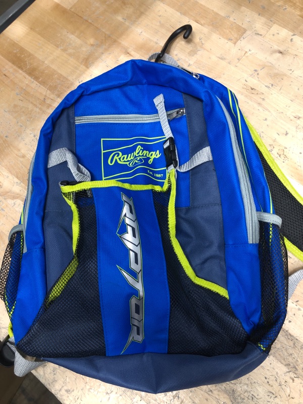 Photo 2 of Rawlings Youth Raptor Backpack
