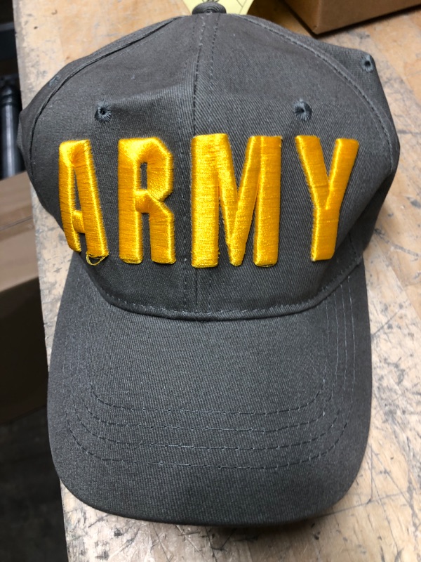 Photo 2 of ARMY BASEBALL CAP LARGE MENS WOMENS GREY