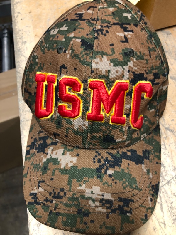 Photo 1 of MARINE CORP USMC MILITARY CAMO HAT ADULT