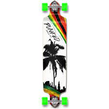 Photo 1 of * SEE NOTES* YOCAHER Drop Down Longboard Complete - Palm City Rasta
