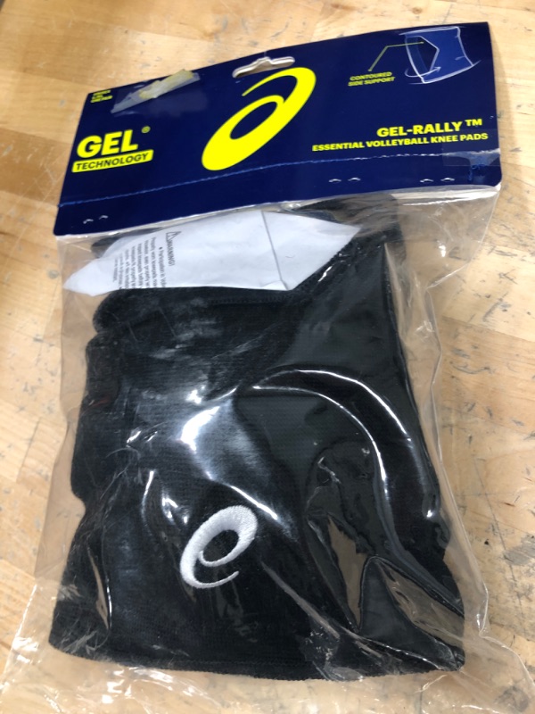 Photo 2 of ASICS Gel-Rally Volleyball Kneepad, Performance Black, Large/X-Large