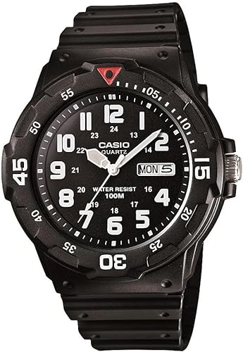 Photo 1 of Casio EAW-MRW-200H-1BV Men's MRW200H-1BV Black Resin Dive Watch