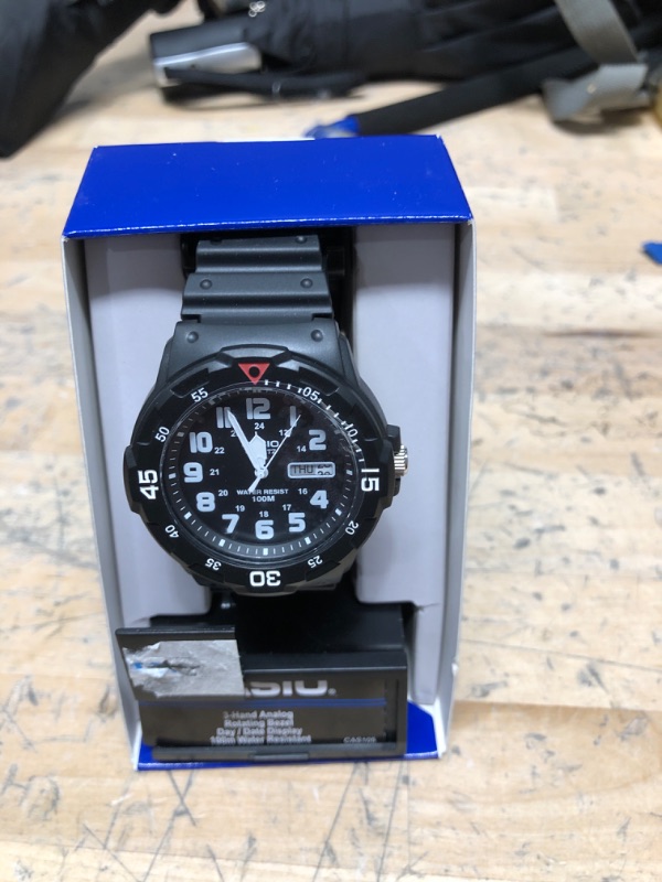 Photo 2 of Casio EAW-MRW-200H-1BV Men's MRW200H-1BV Black Resin Dive Watch