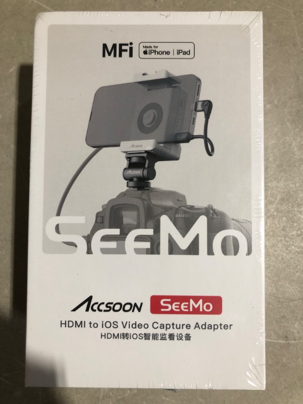 Photo 1 of * factory sealed * see all images *
Accsoon SeeMo HDMI to USB C Video Capture Adapter for iPhone and iPad,Support 1080P 60FPS Video & Real-Time 