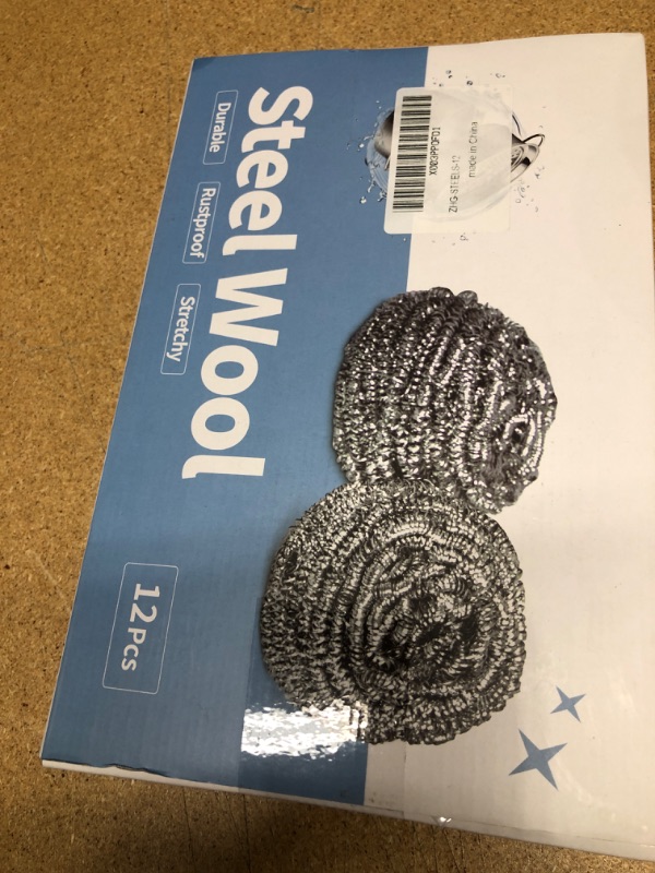 Photo 2 of 12 Pack 20g Individually Packaged Steel Wool Scrubbers,for Cleaning Oven Grill, Kitchen Sink, Kitchen Stove,Dirty Cookware