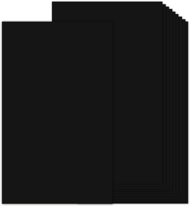 Photo 1 of Black 8.5x14 Cardstock Paper Legal 100 Sheets - Goefun 80lb Black Card Stock 8.5 x 14 for Halloween, Arts and Crafts, Brochures, Menus, Posters