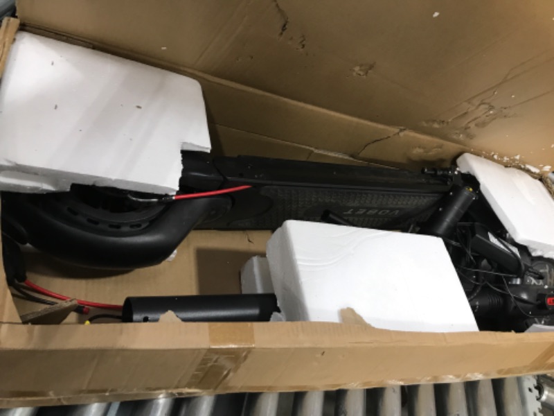Photo 1 of VOBET Adults Electric Scooter,350W Motor,8.5Inch Solid Tire,18.5 Miles 18.5 MPH Portable Folding Commuting Scooter for Adults with Front and Rear Shock Absorption System and APP black