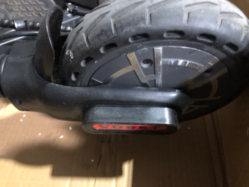 Photo 1 of VOBET Adults Electric Scooter,350W Motor,8.5Inch Solid Tire,18.5 Miles 18.5 MPH Portable Folding Commuting Scooter for Adults with Front and Rear Shock Absorption System and APP black