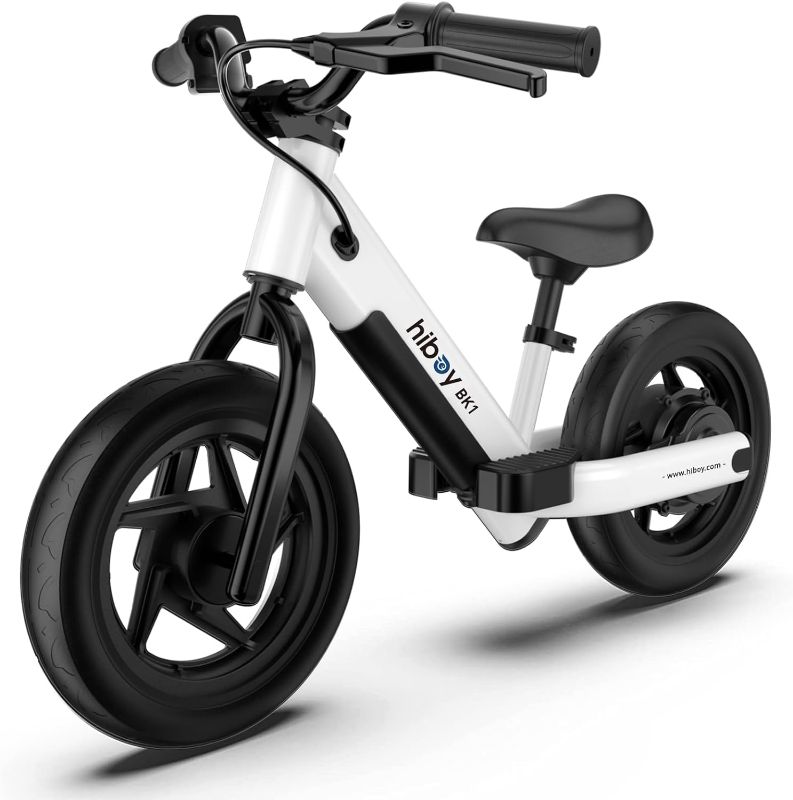 Photo 1 of 
Unablt to Test****Hiboy BK1 Electric Bike for Kids Ages 3-5 Years Old, 24V 100W Electric Balance Bike with 12 inch Inflatable Tire and Adjustable Seat, Electric Motorcycle...
Color:White