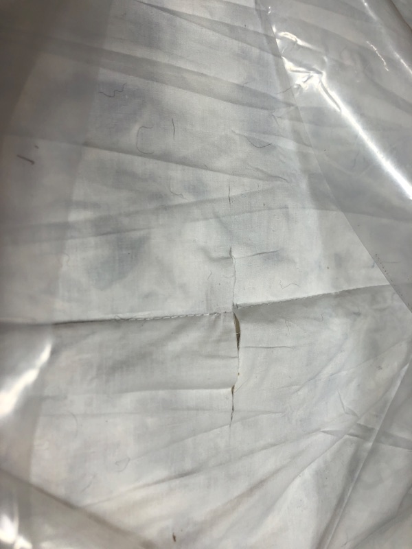 Photo 2 of **********damaged, has tear**************
Martha Stewart Mattress Topper Full Size - 3 Inch Feather Bed 100% Cotton Cover Fabric- All Seasons Fluffy White Mattress Pad Feather Topper Relieve Back Pain for Bedroom
