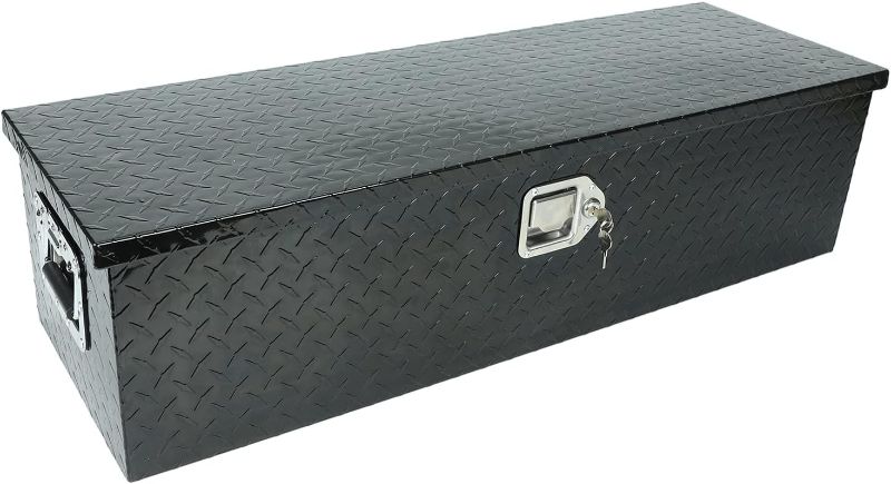 Photo 1 of 
bchsadvb Truck Bed Tool Box Trailer Storage Tool Box w/Lock & Keys,39X13X10 Inch Black Aluminum Heavy Duty Pick Up Truck,Diamond Plate Truck Bed RV...
Size:39(L)*39(W)*10(H)-Argyle