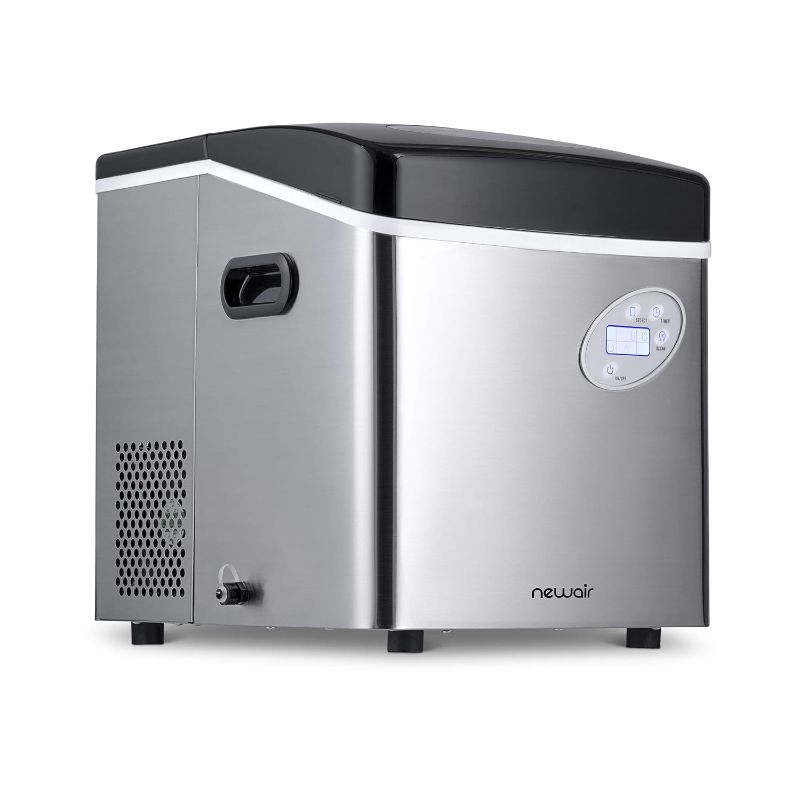 Photo 1 of (PARTS ONLY)NewAir Portable Ice Maker 50 lb. Daily, 12 Cubes in Under 7 Minutes Stainless Steel - AI-215SS 