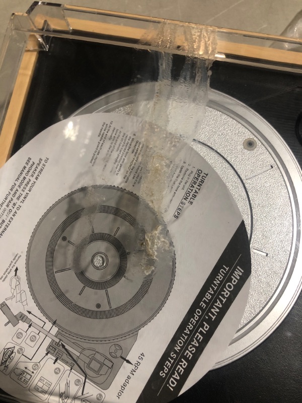 Photo 1 of * see notes for important information *
Victrola Eastwood 3-Speed Bluetooth Turntable with Built-in Speakers and Dust Cover 