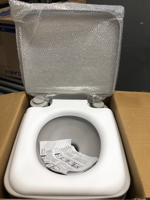 Photo 1 of Portable Toilet Camping Porta Potty - 5 Gallon Waste Tank - Durable, Leak Proof, Flushable Easy to use RV Toilet With Detachable Tanks for Effortless Cleaning & Carrying, for Travel, Boating and Trips