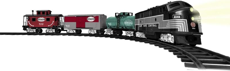 Photo 1 of **DOES NOT POWER ON**
Lionel New York Central Ready-to-Play Set, Battery Powered Model Train Set with Remote