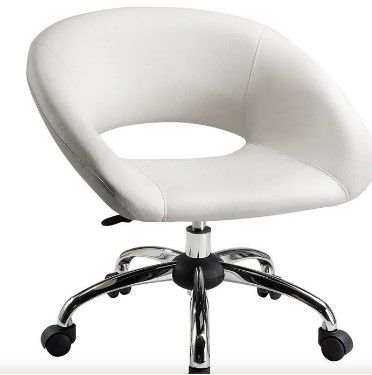 Photo 1 of Photo for Reference only***Flash Furniture Cortana LeatherSoft Swivel Mid-Back Home and Office Chair, White 