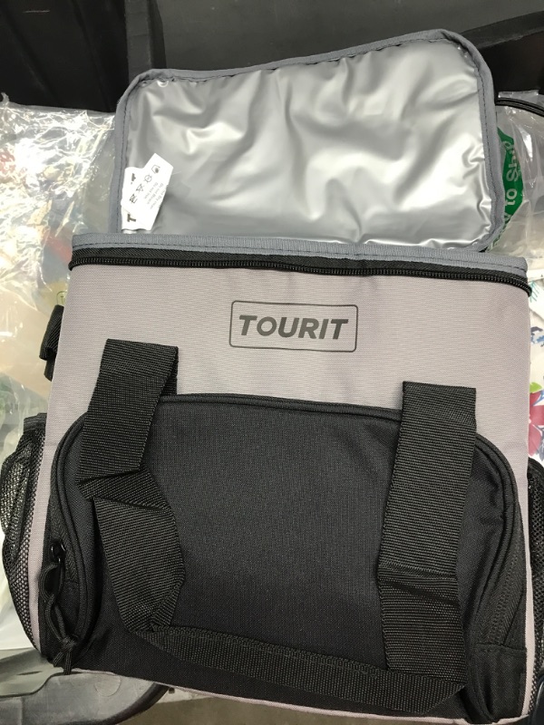 Photo 2 of 
TOURIT Cooler Bag 12/24 Cans Insulated Soft Cooler Large Collapsible Cooler Bag 32/40L Lunch Coolers for Picnic, Beach, Work, Trip
Color:01-Grey
Style:424Can