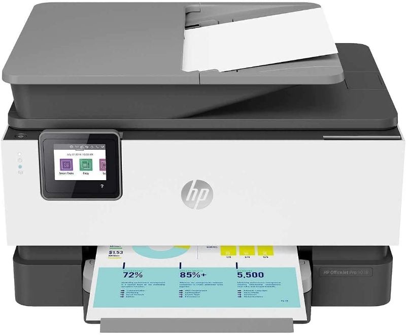 Photo 1 of 
HP OfficeJet Pro 9018 All-in-One Wireless Printer with Smart Home Office Productivity & Inkjet, Color Printing, Scanner, Fax & Photo Copier,...