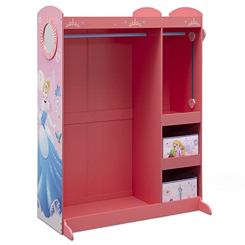 Photo 1 of Disney Princess Dress & Play Boutique - Pretend Play Costume Storage Closet/Wardrobe with Mirror & Shelves by Delta Children Pink