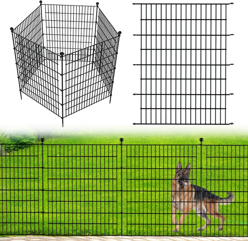 Photo 1 of 9 Panels 40 in(H) X 23.6 ft(L) No Dig Decorative Outdoor Garden Fence for Yard, Animal Barrier Fencing Rustproof Metal Wire Panel Border for Dog, Rabbits,...
Size:10 Panels