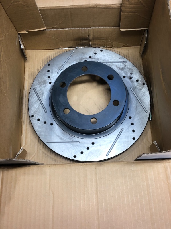 Photo 1 of MotorbyMotor 319mm Front Brake Kit Rotors and Brake Pads Replacement for Toyota Tacoma 4Runner Fj Cruiser Drilled & Slotted E-Coating Disc Brake Rotor & Ceramic Pads 31327, 12044129