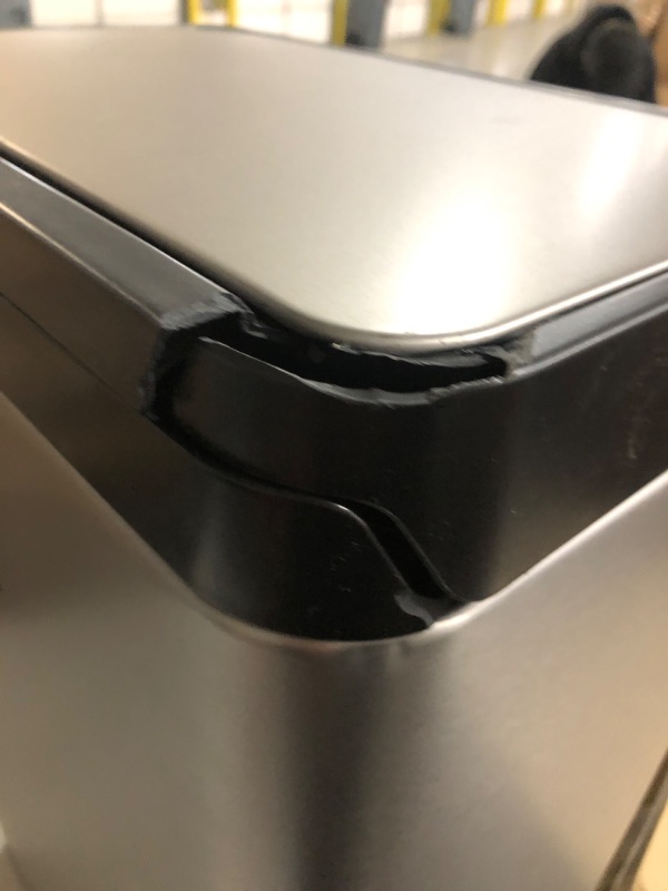 Photo 1 of **DAMAGE SEE NOTES**
Kohler 20956-ST 11 Gallon Hands-Free Dual Compartment Recycling Kitchen Step, Trash Can 