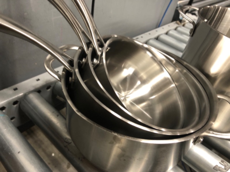 Photo 2 of **USED**Mueller Pots and Pans Set 17-Piece, Ultra-Clad Pro Stainless Steel Cookware Set, Ergonomic and EverCool Stainless Steel Handle, Includes Saucepans, Skillets, Dutch Oven, Stockpot, Steamer and More