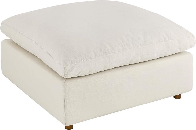 Photo 1 of **INCOMPLETE**Modway Light Beige Commix Down Filled Overstuffed Ottoman EEI-3318-LBG
