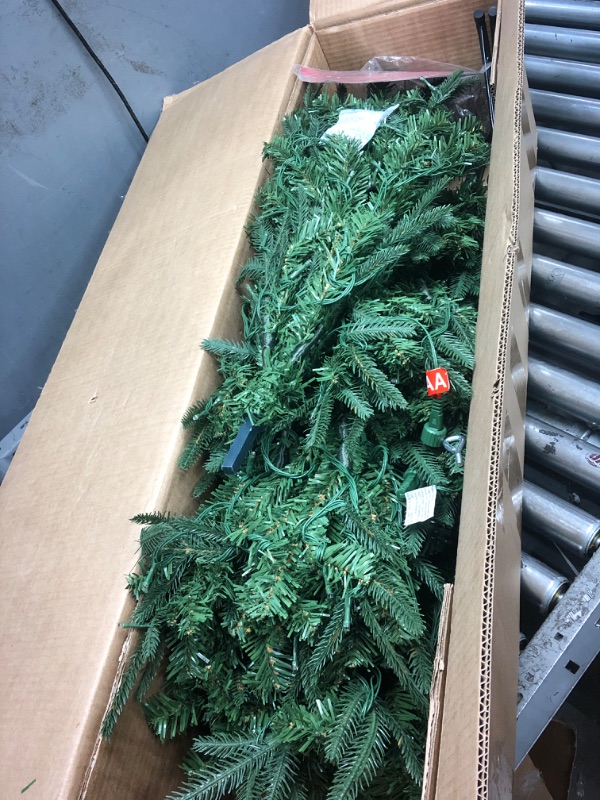 Photo 1 of 6 Ft Prelit Aspen Fir Artificial Christmas Tree 340 Warm Lights Plug in 965 Branch Tips Realistic Feel Tree Hinged Branches Xmas Indoor Outdoor Decor (6 Ft)