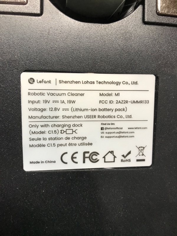 Photo 4 of Lefant M1 Robot Vacuum and Mop Combo, Smart Mapping, 3500Pa Suction, 150min Runtime, No-go Zone, Alexa/APP Control, Robot Vacuum Cleaner with Lidar Navigation, Ideal for Carpet, Hard Floor. Carpet Champagne