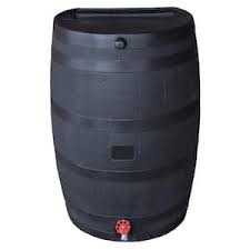 Photo 1 of 50 Gal. Rain Barrel Black Colour with Plastic Spigot
