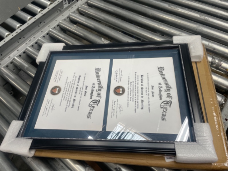 Photo 1 of GraduationMall 14x20 Double Diploma Frame, Display 8.5x11 