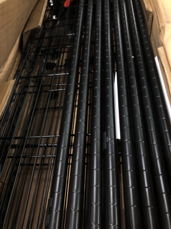 Photo 1 of Black 5 tier shelf
