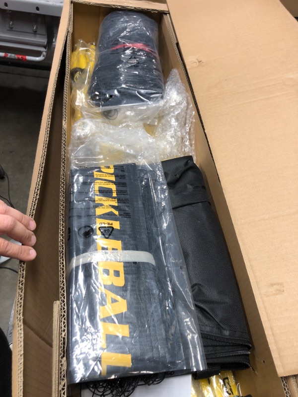 Photo 1 of A11N Portable Pickleball Net System, Designed for All Weather Conditions with Steady Metal Frame and Strong PE Net, Regulation Size Net with Carrying Bag
