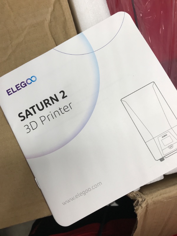 Photo 1 of ELEGOO Saturn 2 8K MSLA 3D Printer, UV Resin Photocuring Printer with 10-inch 8K Monochrome LCD, 8.62x4.84x9.84 Inch Larger Printing Size